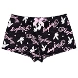 Playboy Women's Super Soft Cozy Yummy Lounge Pants Multiple Prints Sizes XXS-XL, Sherpa Short-Bunny Toss on Pink, Medium