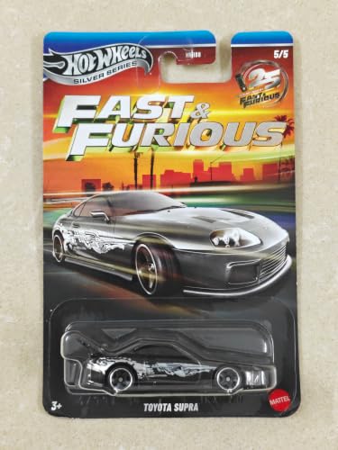 1:64 Scale Toy Car, Silver Series Fast & Furious - Toyota Supra
