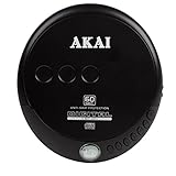  Akai A60009 CD-Radio Boombox mit AM/FM Radio und LED Display - Schwarz CD-Spieler, Discman
