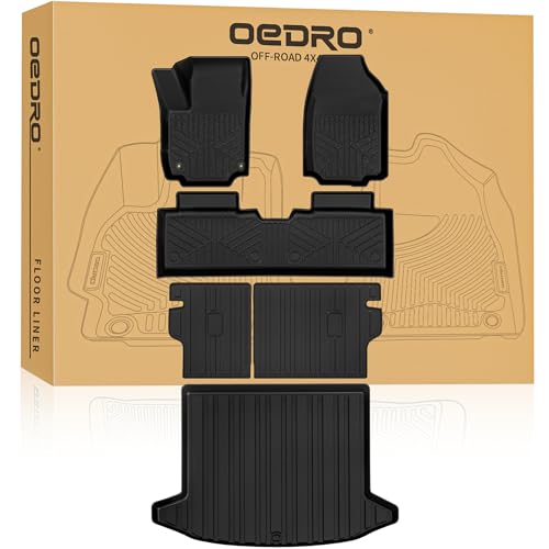 OEDRO Floor Mats Trunk Mat with Backrest Mat Fit for