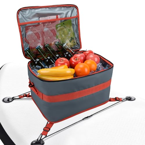 Paddle Board Cooler Bag, Pyrrhus 24 Cans Sup Insulated Deck Cooler Bag, Waterproof PVC Material Cooler Backpacks for Stand Up Paddleboard
