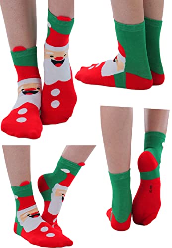 Image of ToBeInStyle Women's Pack of 6 or 12 Fashion Printed Crew Socks