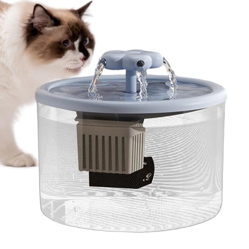 Fuente de agua para gatos de 1,2 l – Dispensador de agua silencioso para animales domésticos | Bebedor silencioso para interiores, cocina, salón, dormitorio