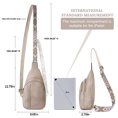 Image of CLUCI Crossbody Bags for Women Men,Leather Sling Bag Cross Body Backpack for Woman Gifts for Women Birthday Unique