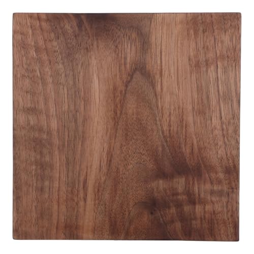 Panneau en Bois de Noyer Massif POPETPOP 15x15x2 cm pour Loisirs Créatifs et Étagères
