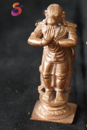 Image of Copper Hanuman Idol 2.3 in | Patina Antique Finish | 60g