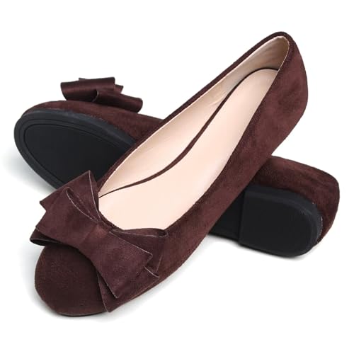 Image of TN TANGNEST Women Fashion Bowknot Flats Comfort Pointed Toe Dress Shoes