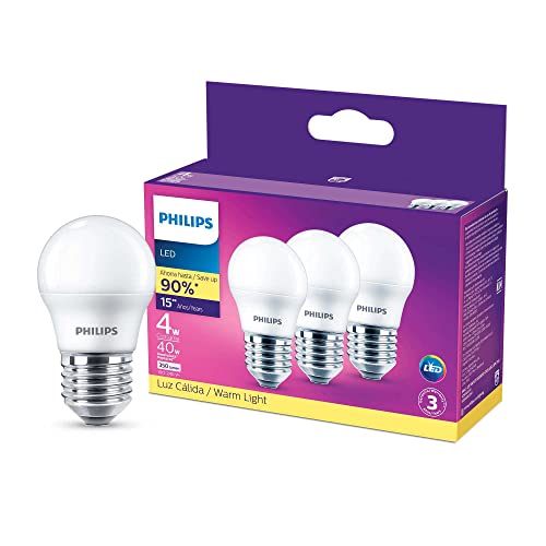 La Mejor Selección de Focos Walmart los más recomendados. 49 Philips LED Foco MINIBULB G45 3.5W (40W) Luz Cálida 3Pack