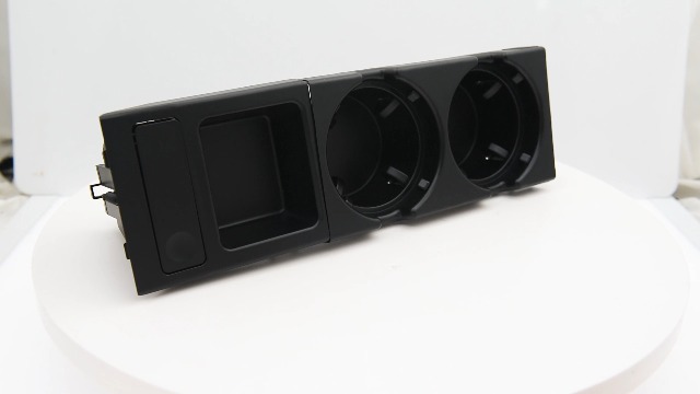 Portabicchieri Per Console Centrale BMW Serie 3 (1999-2005) – ABS Nero, Codice OEM 51168217927