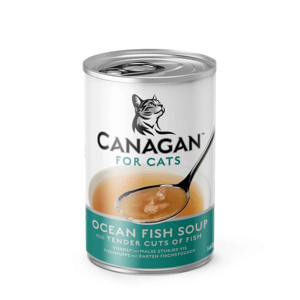 Canagan Ocean Fish, with Tender Cuts of Fish Soup For Cats (12 x 140g Cans)