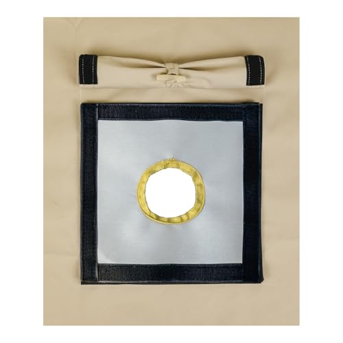 TrekRevive SJK45 Stove Jack Kit with Canvas Rain Flap, Dia. DIY/2.7'/3.9' Fire Resistant Hole, Hot Tent Stove Jack Kit for Tent, Bell Tent, Camping Tent (Dia. 2.7')