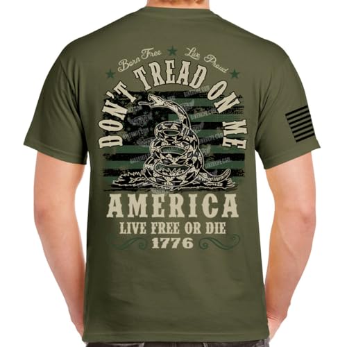 Do Not Tread On Me T-Shirt & Pullover Hoodie Military Green/XL/Regular