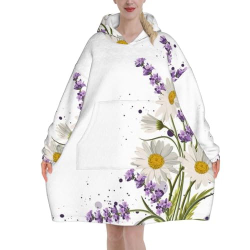 Couverture à capuche avec manches pour soirées cocooning et journées de télétravail au chaud