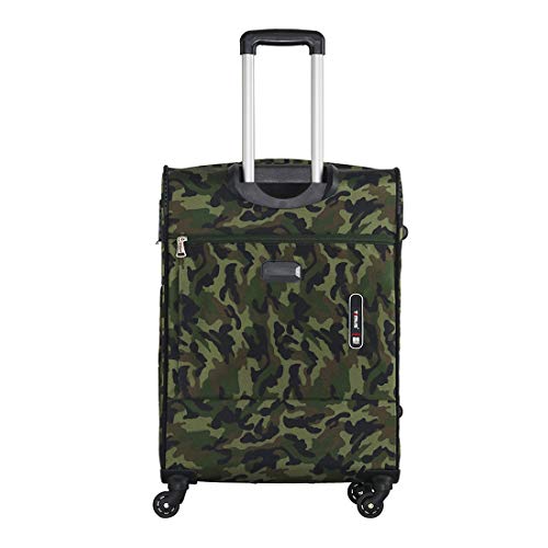Image of Timus Indigo Spinner Military Set of 2 20 inch & 24 inch /55 & 65cm 4 Wheel Strolley Suitcase for Travel Check-in Luggage for Men Best Waterproof Luggage for Women /Soft Sided Luggage /Check-in Luggage