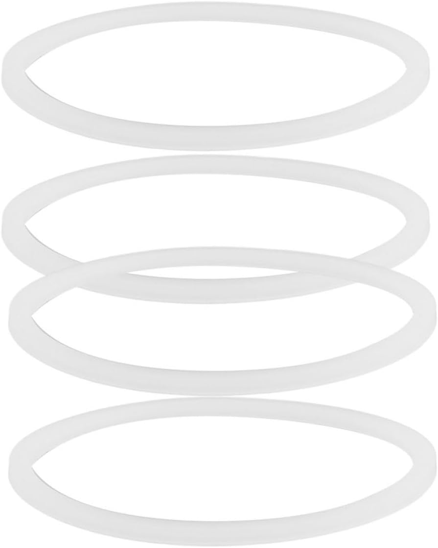 Beavorty Seal Rings Gasket Silicone Replacement for Water Bottles 4Pcs Leakproof Flexible O-Shaped Lid Sealing Rings Sturdy Silicone Gaskets for Sports and Travel Cups, Suitable for 16 to