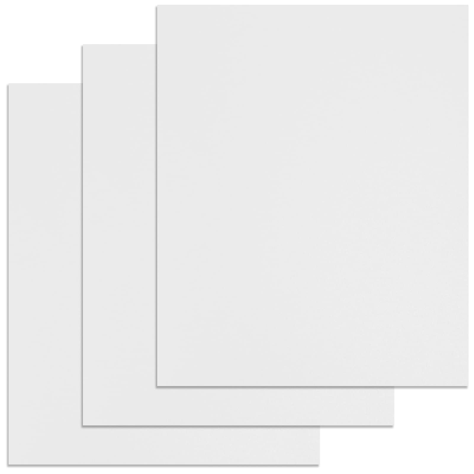 Binditek 12 Mil Sand-Textured Binding Covers, Letter Size, White, 25 Pack