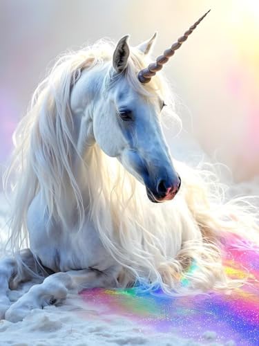 DIY Peinture Diamant Licorne comme cadeau créatif idéal pour la décoration de Noël des enfants