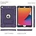 Azzsy Case for iPad 9th Generation/iPad 8th Generation/iPad 7th Generation (10.2 Inch, 2021/2020/2019 Model), Heavy Duty Shockproof Rugged Protective Case for iPad 10.2 inch (Deep Purple)