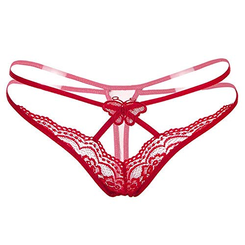 Tanga Fio Dental Rendas Transparente (Preto, U)