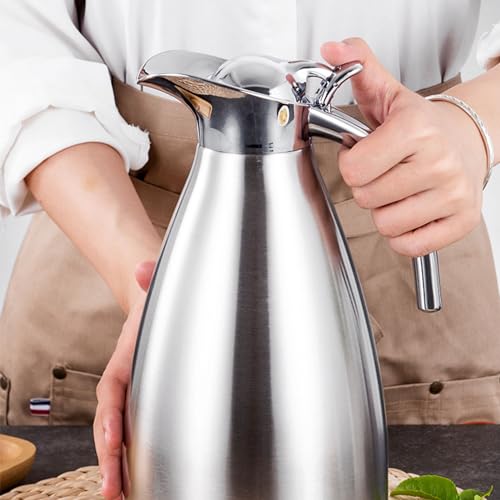 Hervidor para té de acero inoxidable de doble pared y diseño portátil 4