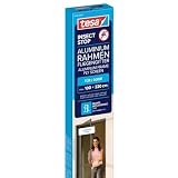 Tesa Insect Stop Cadres Alu Comfort pour Portes   Moustiquaire avec Cadre en Aluminium pour Portes fenêtres et Clear View   Anthracite, 100 x 220 cm