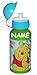 Produktbild alles-meine.de GmbH Alu Trinkflasche Bär Winnie the Pooh - incl. Name - aus Aluminium 400 ml - Kinder Flasche für Mädchen Jungen - Ferkel Tigger Aluflasche Fahrradflasche 0,4..
