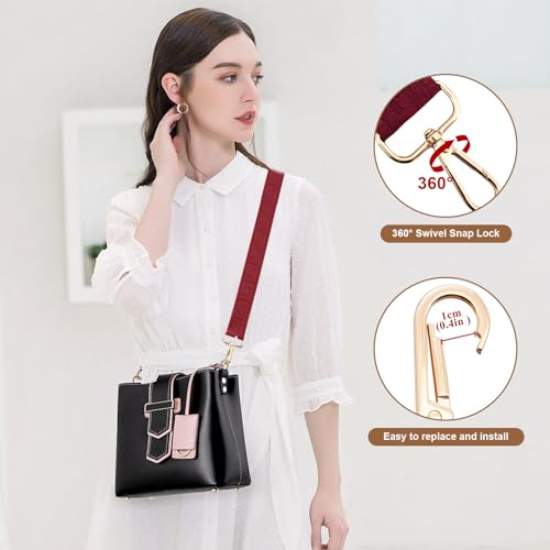 Image of Long Keeper Purse Strap Wide 3.8cm Shoulder Strap Crossbody Bag Strap Replacement Adjustable Guitar Straps for Women Handbags
