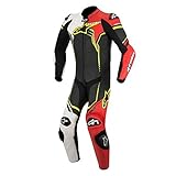Alpinestars - Lederkombi GP Plus, schwarz-weiß-rot-gelb