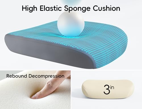 TRALT Office Chair - Ergonomic Office Chair with Back Support, Home Office Desk Chairs, 330lbs Wide Seat Big and Tall Office Chairs with Headrest, Comfy Desk Chairs - Image 6