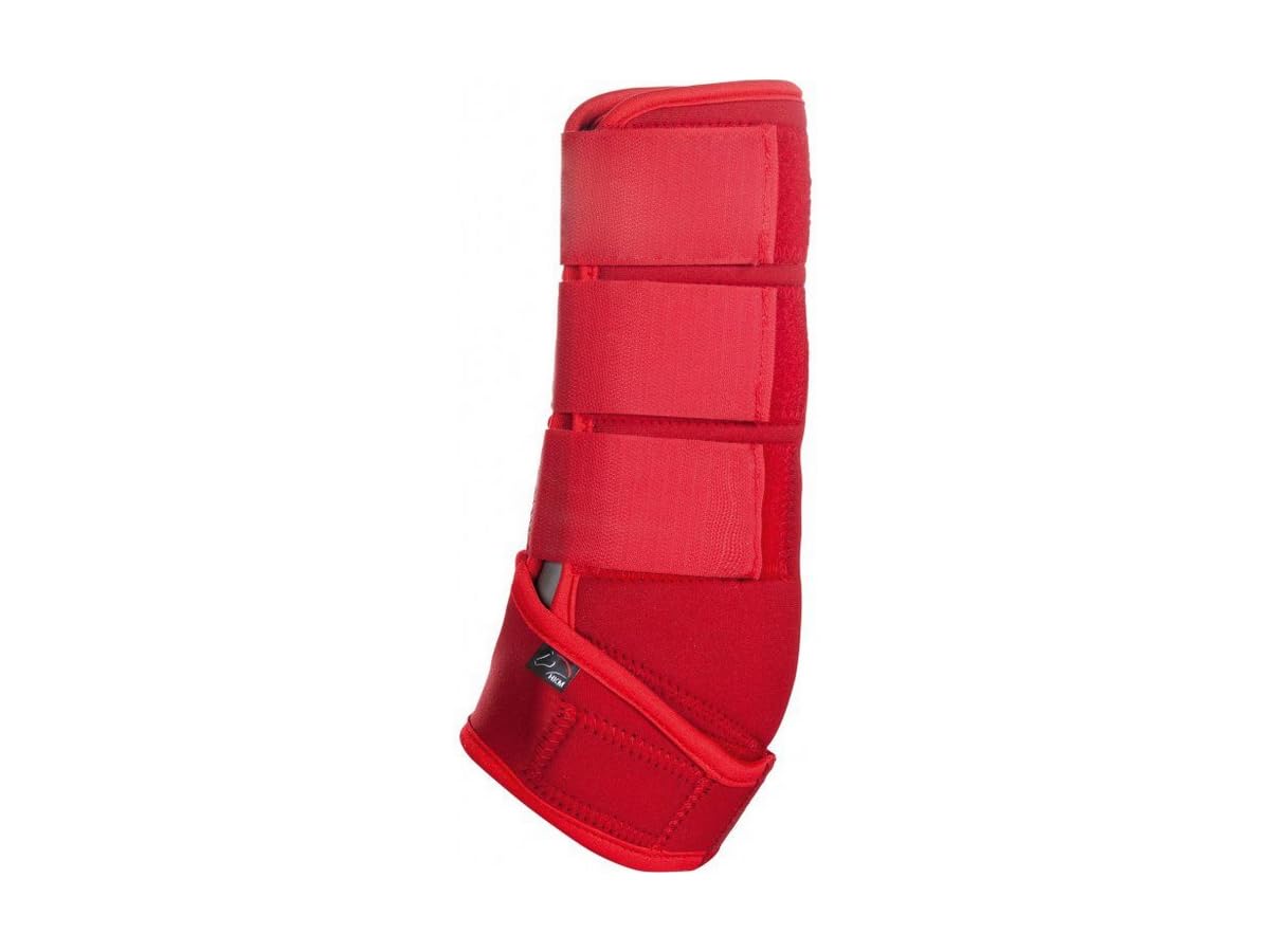 Guêtres HKM rouge taille unique avec coque résistante et ajustement facile - 3