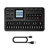 M-VAVE FM-Synthesizer Tragbarer mit 6 Operatoren, 32 Algorithmen, 128 Preset-Töne, 27-Tasten Silikon-Tastatur, 3-Kanal MIDI, eingebauter Lautsprecher, für Musikerstellung