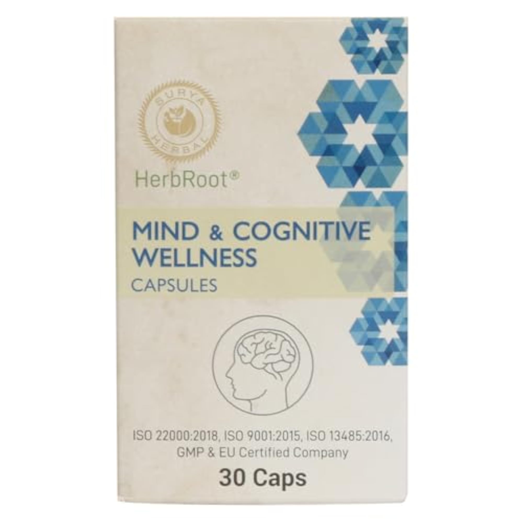 Surya Herbal Mind & Cognitive Wellness 30 Capsules, Pack of 3