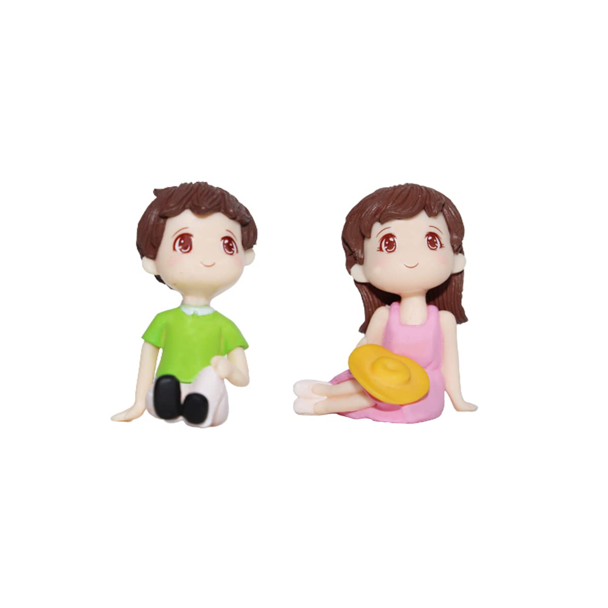 Wonderland ( 2 Pc/Set - 1 Boy & 1 Girl Boy and Girl Sitting with Cap Garden Miniature for Landscape Decoration,Plants Home Decor Gift Accessories (B08JH65XWB) Amazon Price History, Amazon Price Tracker