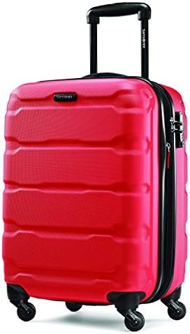 Samsonite Omni PC Hardside Expandable Luggage with Spinner Wheels, Carry-On 20-Inch, Red