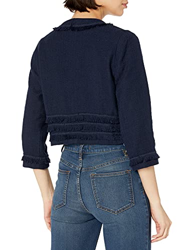 Karl Lagerfeld Paris Women's Tweed Open Front Jacket2