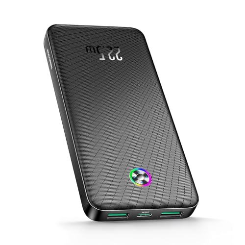 Rocoren 22.5W Power Bank, 10000mAh Batería Externa Carga Rápida, PD3.0 QC3.0 Powerbank USB C Input...