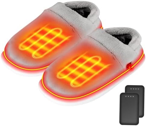 Heated Slippers - Foot Warmer for Men & Women, Electric Heating S...