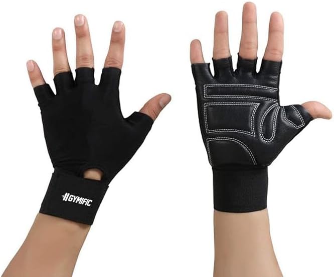 Workout Gloves for Crossfit Training, Exercise Gloves with Wrist Wrap Support, Weight Lifting Gloves, Gym Gloves for Women/Men (Black, XXL)