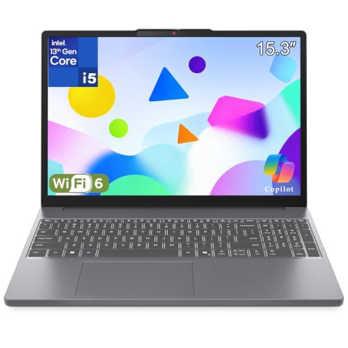 Image of Lenovo 2026 IdeaPad Slim 3 Laptop - Intel Core i5-13420H, 15.3 inch FHD Anti-Glare Display, 24GB DDR5 RAM, 512GB SSD, Office 365, AI-Powered Copilot, Lightweight for Students & Professionals, Slate