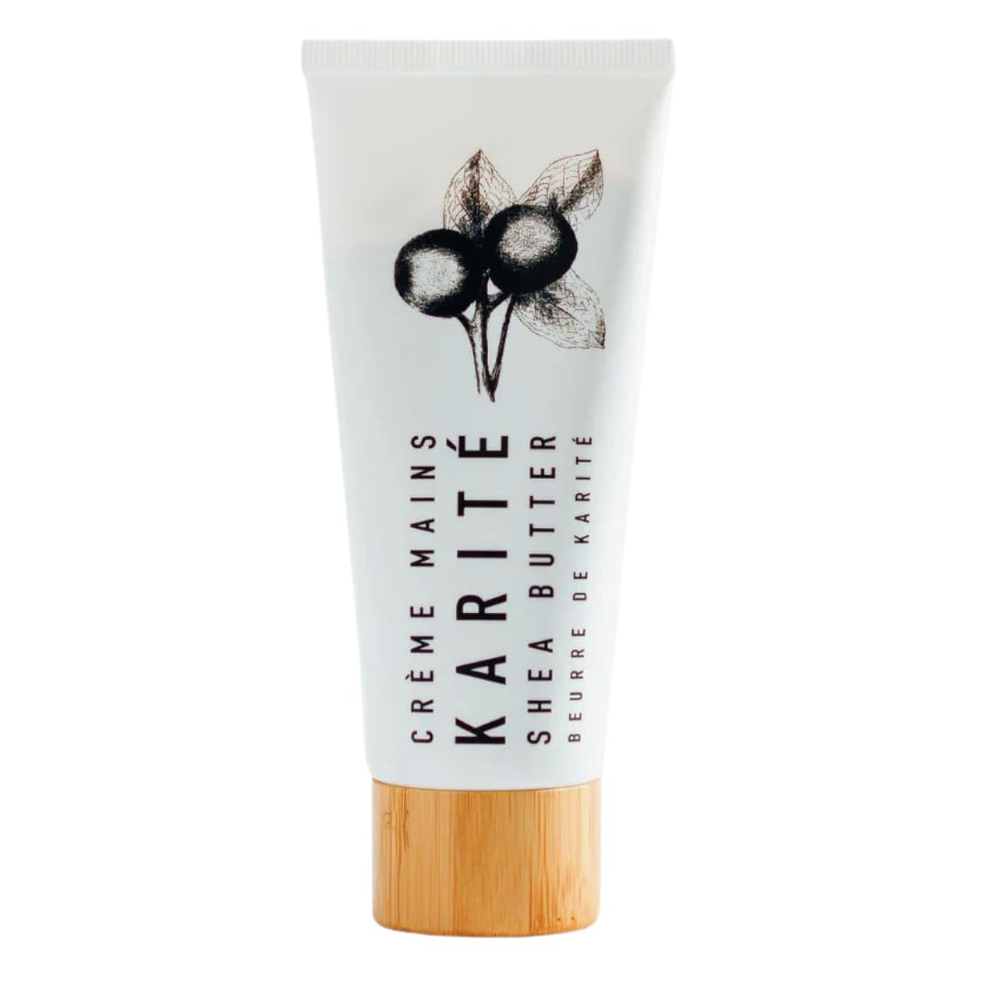 Karité Shea Butter Hand Cream - Raw Organic Shea Butter for Dry Cracked Hands - Intense Moisturizing Hand Lotion with Jojoba & Rosehip Oil - Hypoallergenic & Dermatologist Approved
