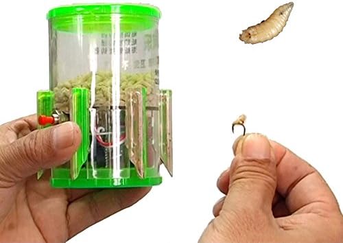 Smart Kingfisher Fishing Live Bait Hooker Maggot Hook Hanger Hang Maggot on Hook Apppliable at Night with LED Light Safe Clear Quick