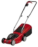 Einhell Electric Lawn Mower, 32cm Cutting Width, 30L Grass Box, 3 Cutting Height Levels - Lightweight Corded Walk-Behind Lawnmower For Small To Medium Gardens GE-EM 1032