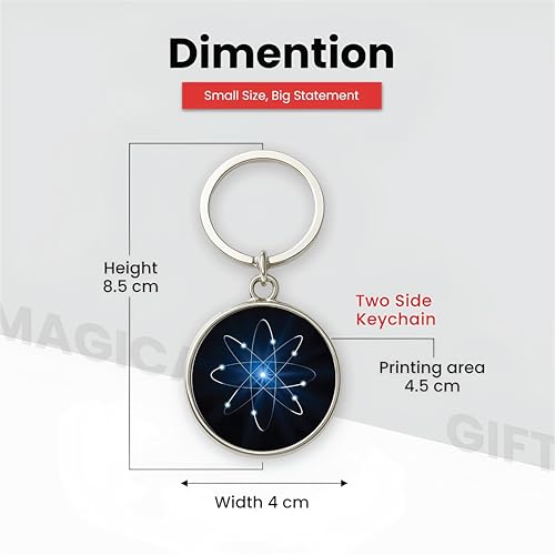 Image of MG | Protective Evil Eye /Spiritual Symbols /Om /Motivational Keychains | Double-Sided Metal Key Ring | Good Luck and devine Charm for Car, Bike, Home & Office
