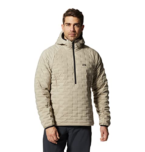 Image of Mountain Hardwear Men's Stretchdown Light Pullover for Backpacking, Hiking, Climbing, and Casual Wear | Insulated and Durable