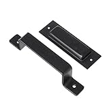 Pull Handle and Flush Handle Set for Barn Door Hardware
