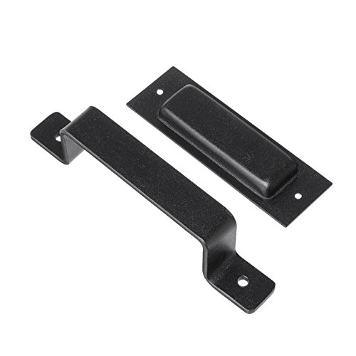 Pull Handle and Flush Handle Set for Barn Door Hardware