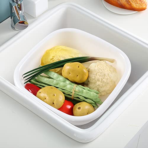 Cadine Quadrata Bacinella in Plastica, 4 Colori