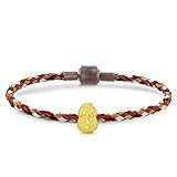 CHOW SANG SANG 999 24K Gold Charme Peanut Mini Charm Bracelet for Women 92656C