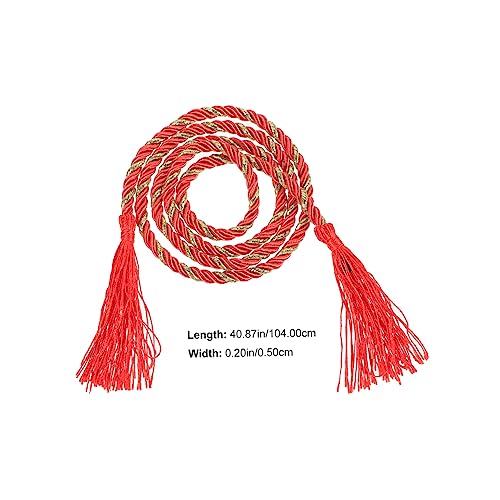 VOSAREA Vintage Japanese Yukata Tassel Waistband Belt Embroidered Kimono Waist Decoration for Women Classic Chic Style Durable and Decorative Accessory for Japanese Kimono and Skirts2