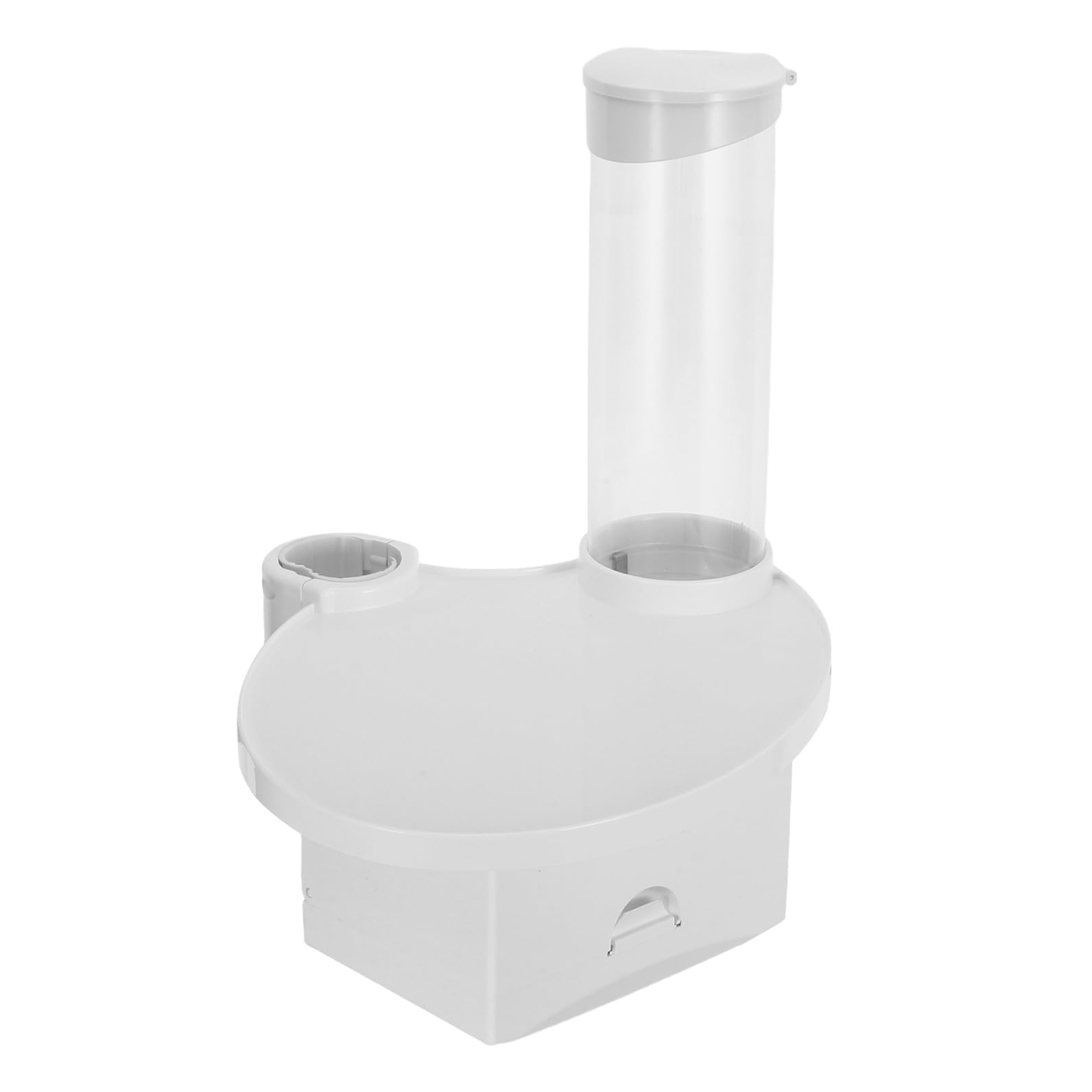 ULTECHNOVO Plateau Porte-gobelet Blanc Utilitaire en Plastique avec Distributeur et Boîte à Mouchoirs Intégré Facile à Entretenir pour Salle de Soins Dentaires